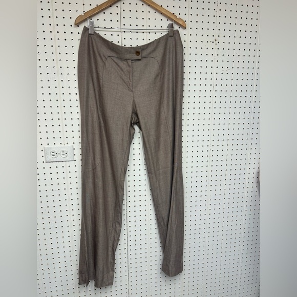 Escada Brown Straight Leg Pants - Picture 1 of 7